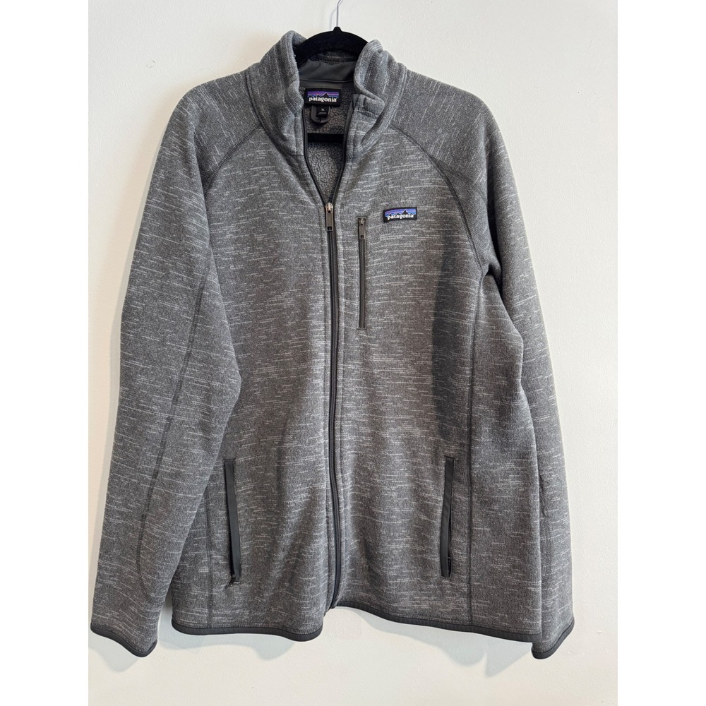 Patagonia Better Sweater Full-Zip Jacket‎ Mens XL Gray Heathered Fleece